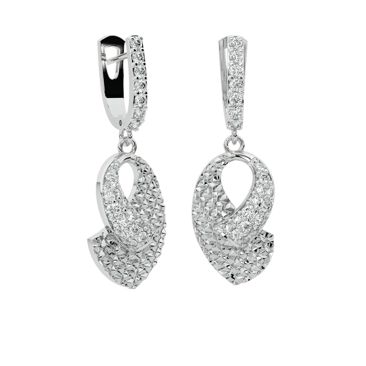 Dakin Round Diamond Earrings